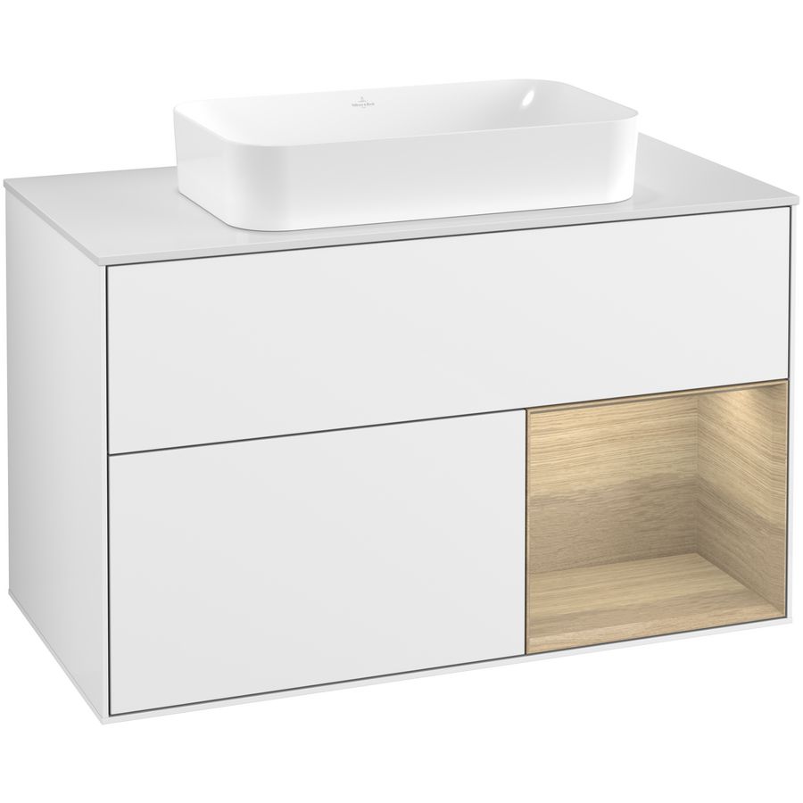 Wastafelonderkast Finion 1000x603x501mm G.White.L F661PCGF