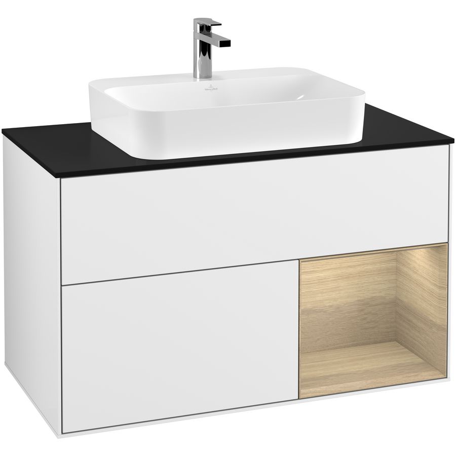 Wastafelonderkast Finion 1000x603x501mm G.White.L G372PCGF