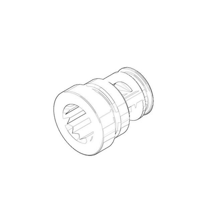 Nippel met gleuf 16x18,5mm 0924032111090