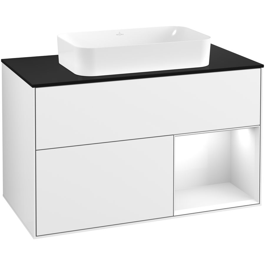 Wastafelonderkast Finion 1000x603x501mm G.White.L F662GFGF