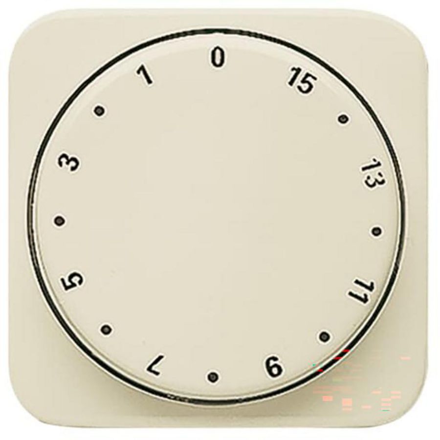 Centraalplaat + knop voor 1070U 15min SI creme (1770-212-102)