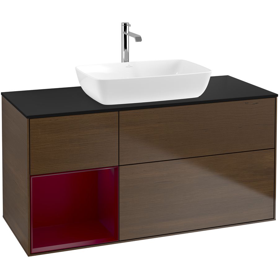 Wastafelonderkast Finion 1200x603x501mm W.Veneer G822HBGN