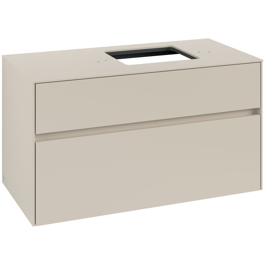Wastafelonderkast Collaro 1000x548x500mm Cashmere Grey C127B0VN