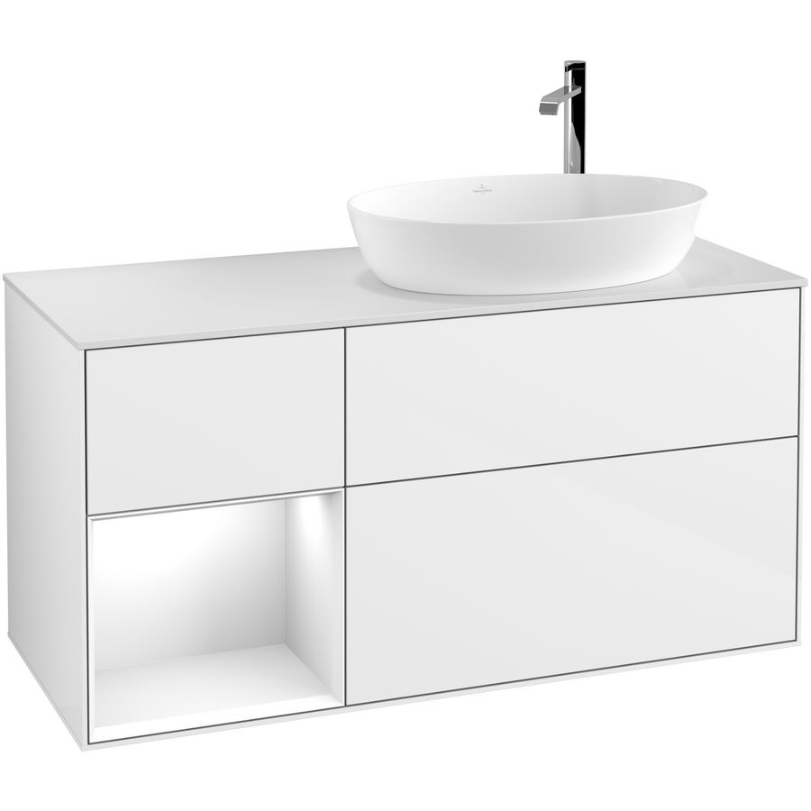 Wastafelonderkast Finion 1200x603x501mm G.White.L G921GFGF