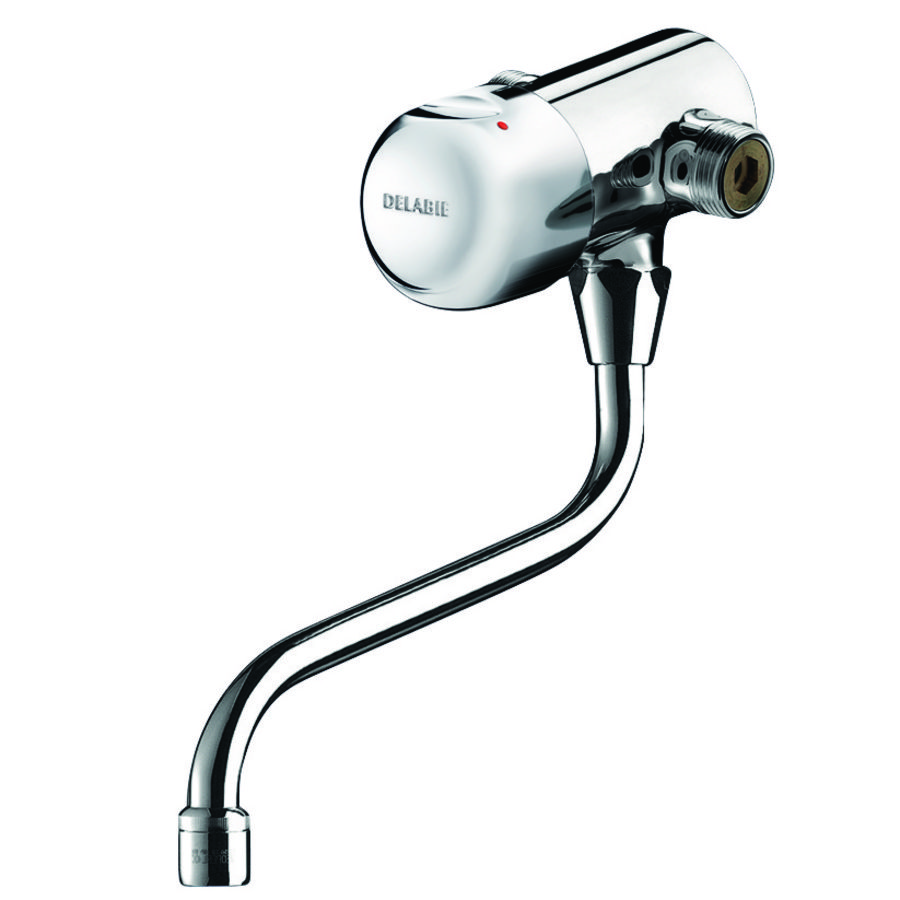 Wastafel muurmengkraan M3/4" 7 sec uitloop draaibaar