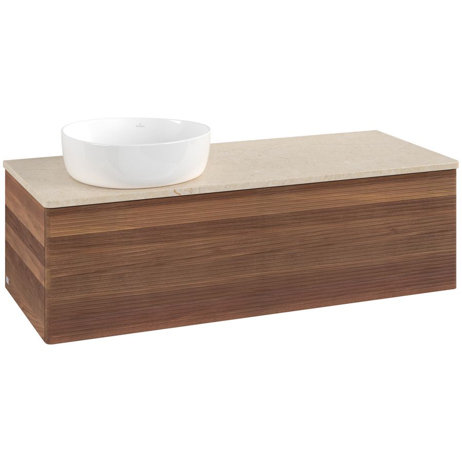 Wastafelonderkast Antao 1200x360x500mm Warm Walnut K33113HM