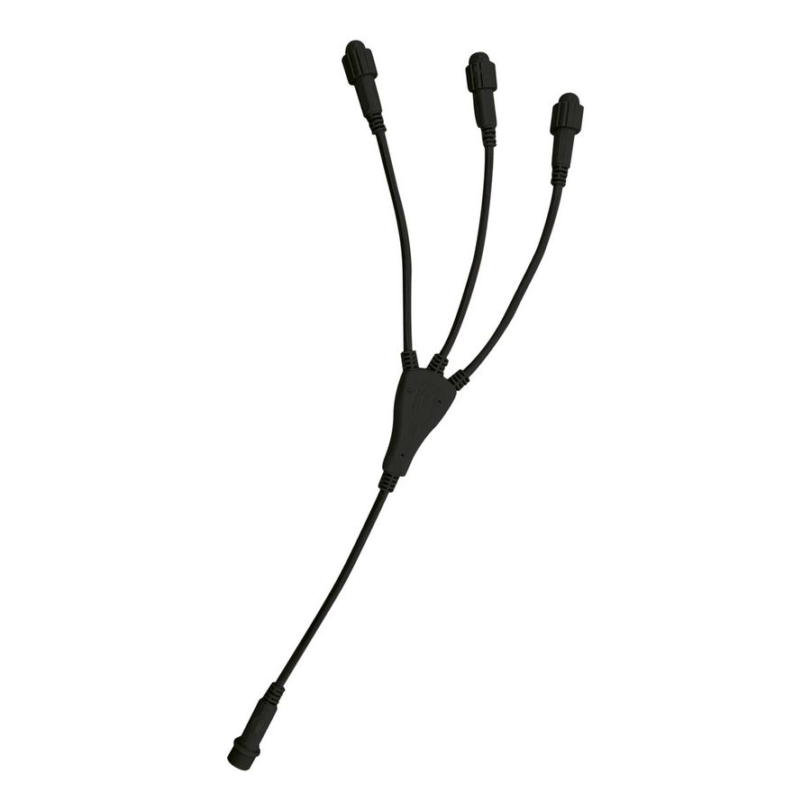 Verdeler QuickFix LV 002-125 3 uitgangen 36V kabel zwart