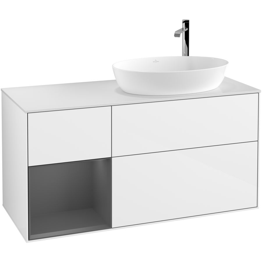 Wastafelonderkast Finion 1200x603x501mm G.White.L G921GKGF