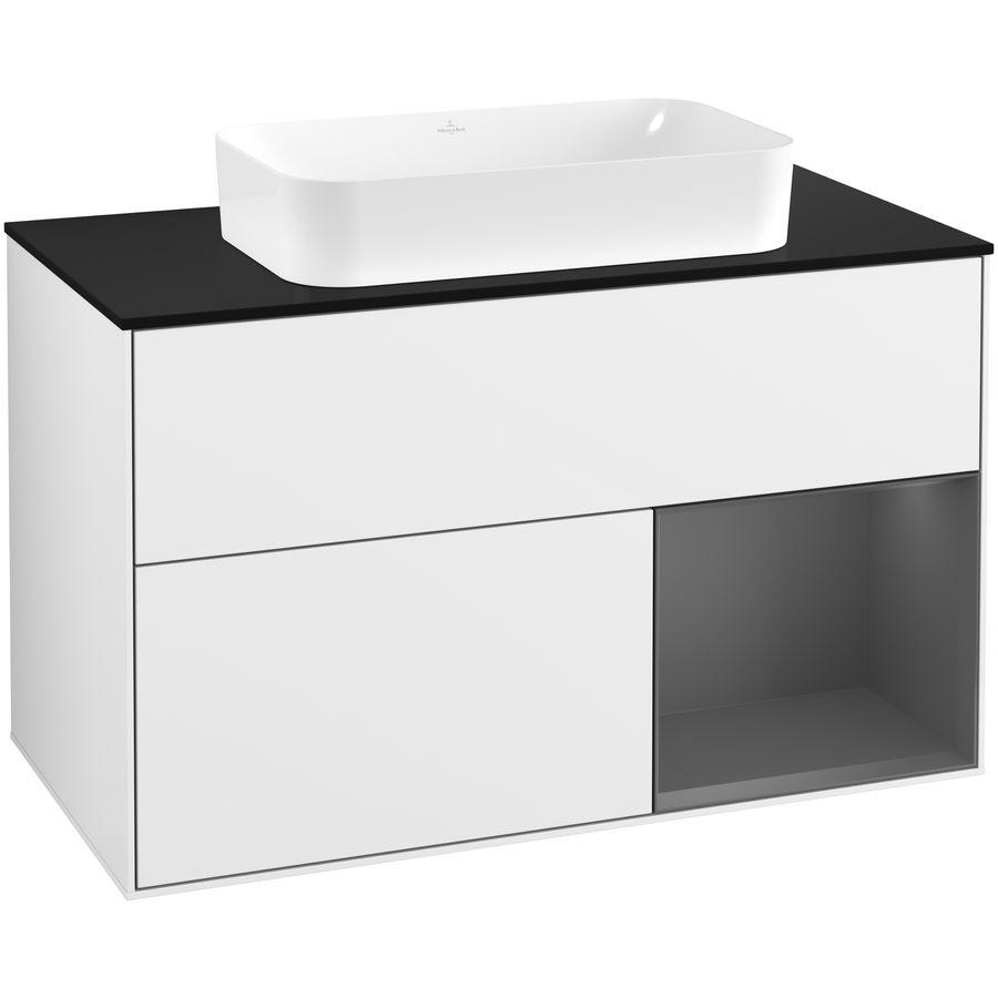 Wastafelonderkast Finion 1000x603x501mm G.White.L F662GKGF