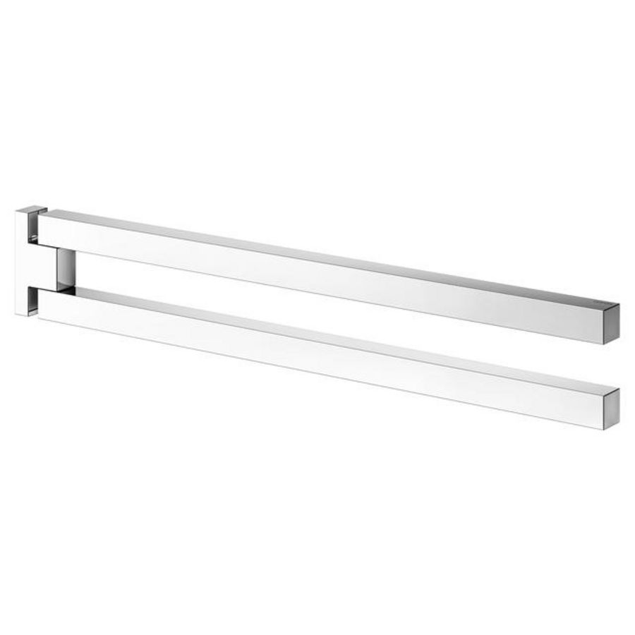 Handdoekhouder 2-lids draaibaar 450mm verchrd