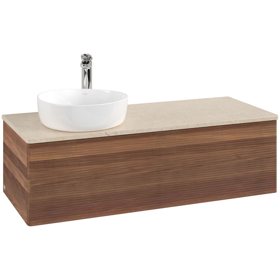 Wastafelonderkast Antao 1200x360x500mm Warm Walnut K33153HM