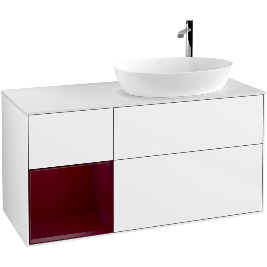 Wastafelonderkast Finion 1200x603x501mm G.White.L G921HBGF