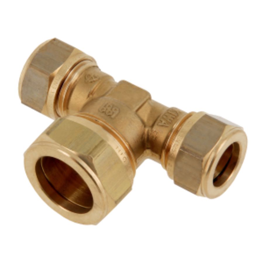 T-koppeling verlopend knel 22x28x22mm KIWA/Gastec