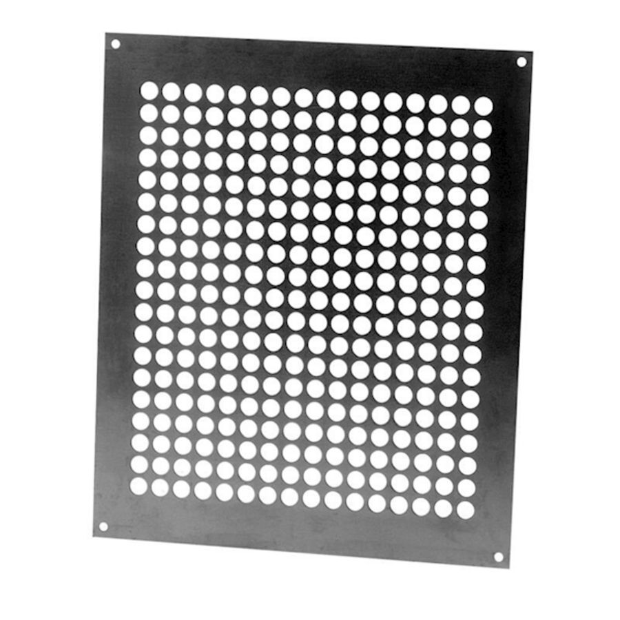 Ventilatieplaat aluminium binnen 250x300mm 175cm2