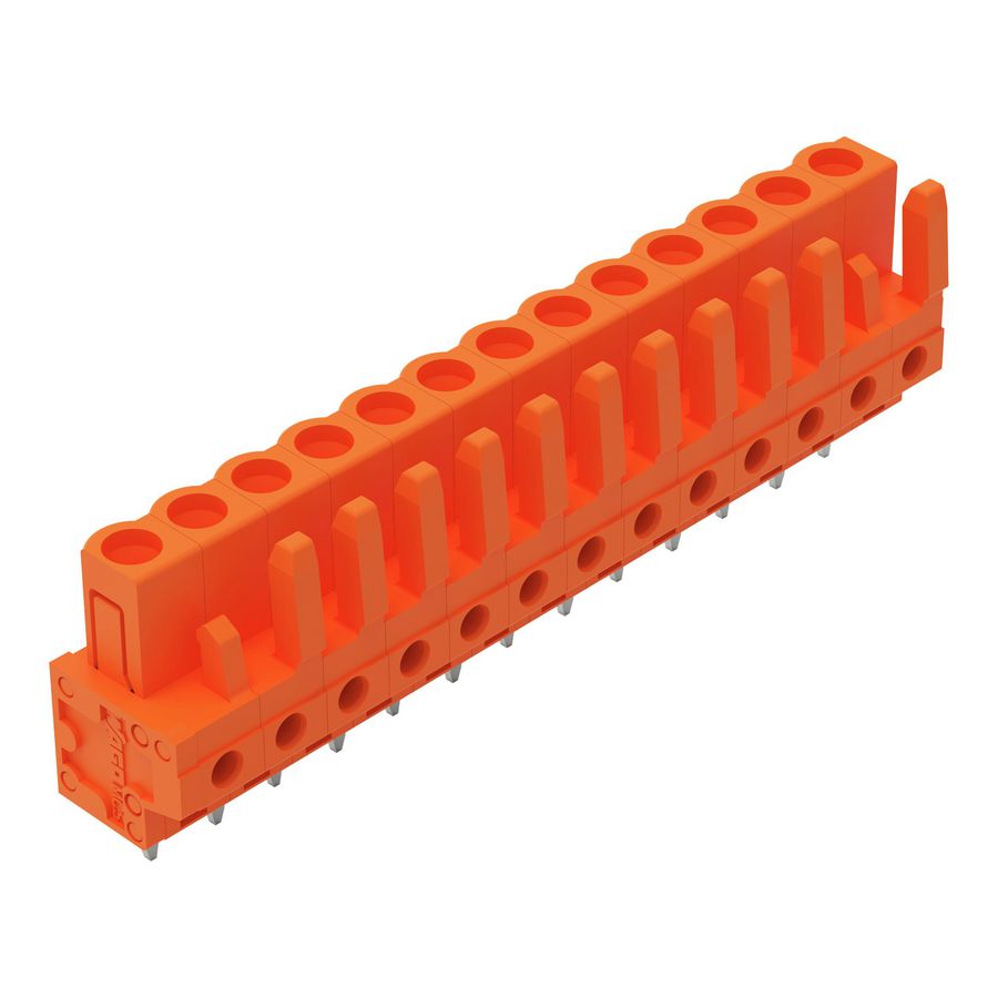 THT FE steker RE raster 5,08mm oranje 232-173 VVE=25