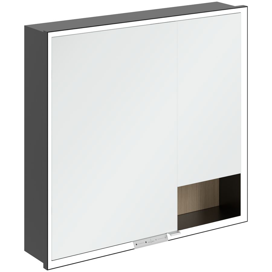 Inbouw-spiegelkast My View+ 800x750x168mm Nordic Oak