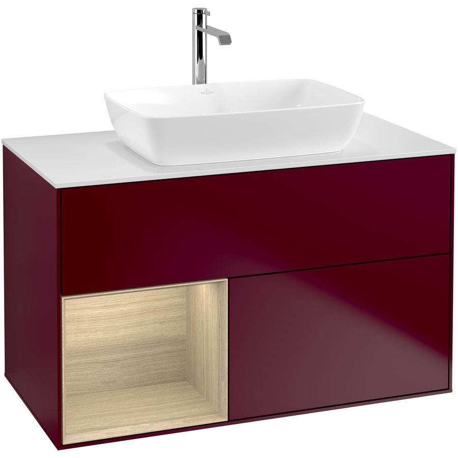 Wastafelonderkast Finion 1000x603x501mm Peony Matt Lacquer G771PCHB