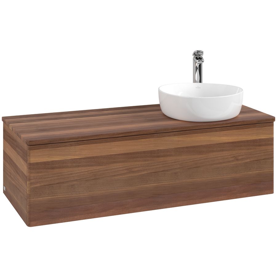 Wastafelonderkast Antao 1200x360x500mm Warm Walnut K34052HM