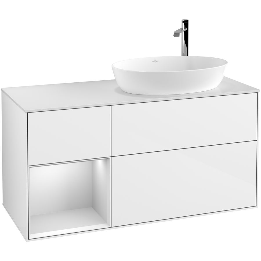 Wastafelonderkast Finion 1200x603x501mm G.White.L G921MTGF