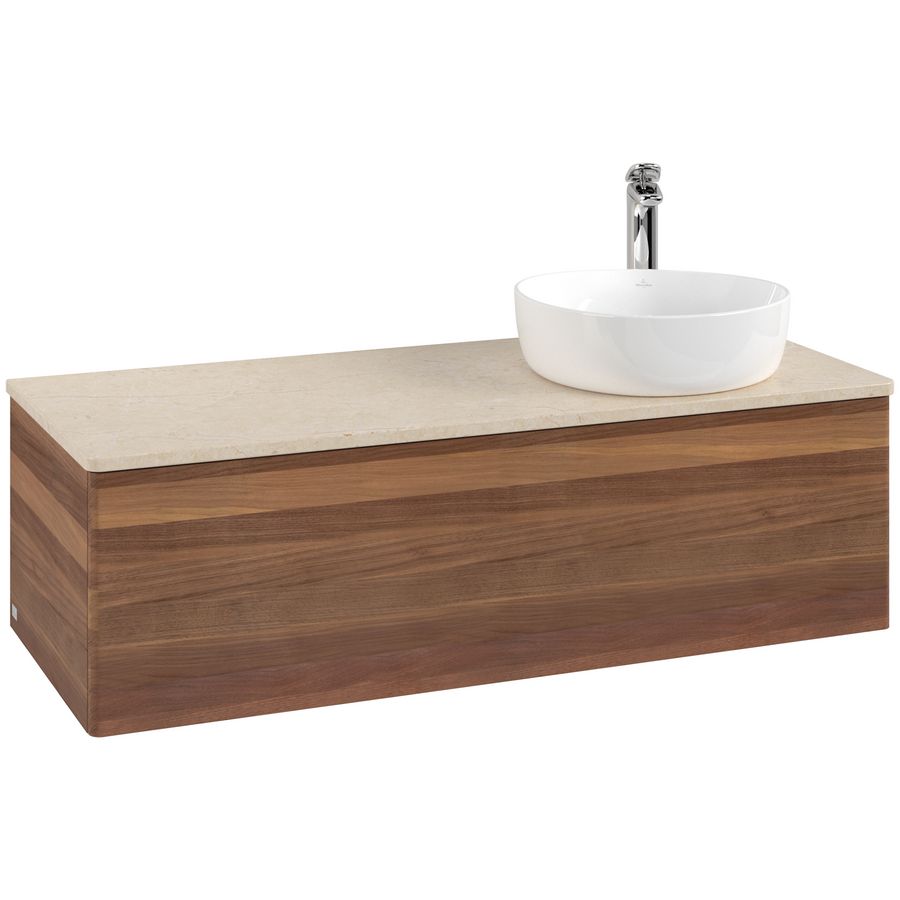 Wastafelonderkast Antao 1200x360x500mm Warm Walnut K34053HM