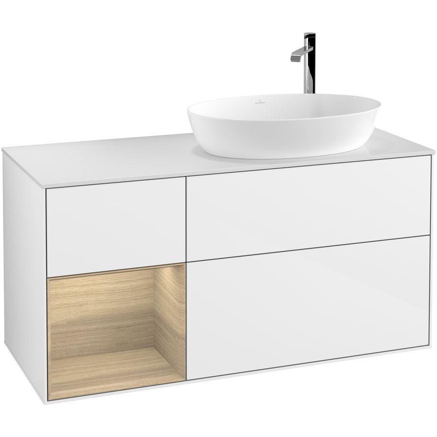 Wastafelonderkast Finion 1200x603x501mm G.White.L G921PCGF
