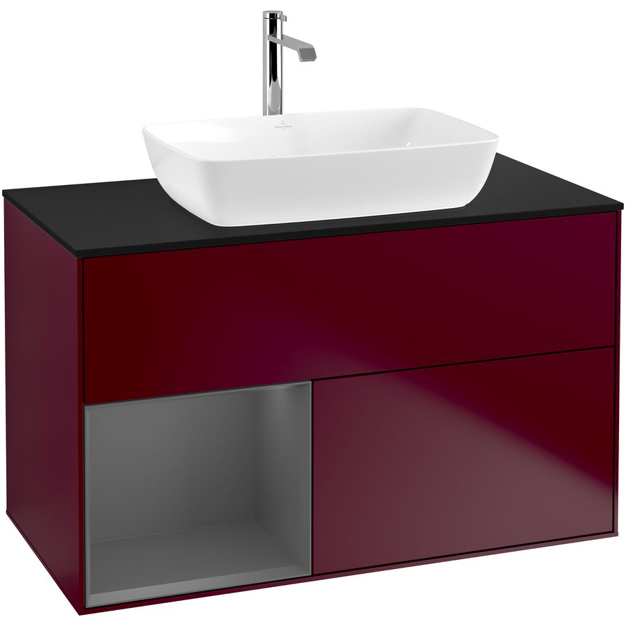 Wastafelonderkast Finion 1000x603x501mm Peony Matt Lacquer G772GKHB