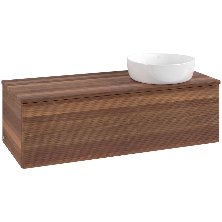 Wastafelonderkast Antao 1200x360x500mm Warm Walnut K34112HM