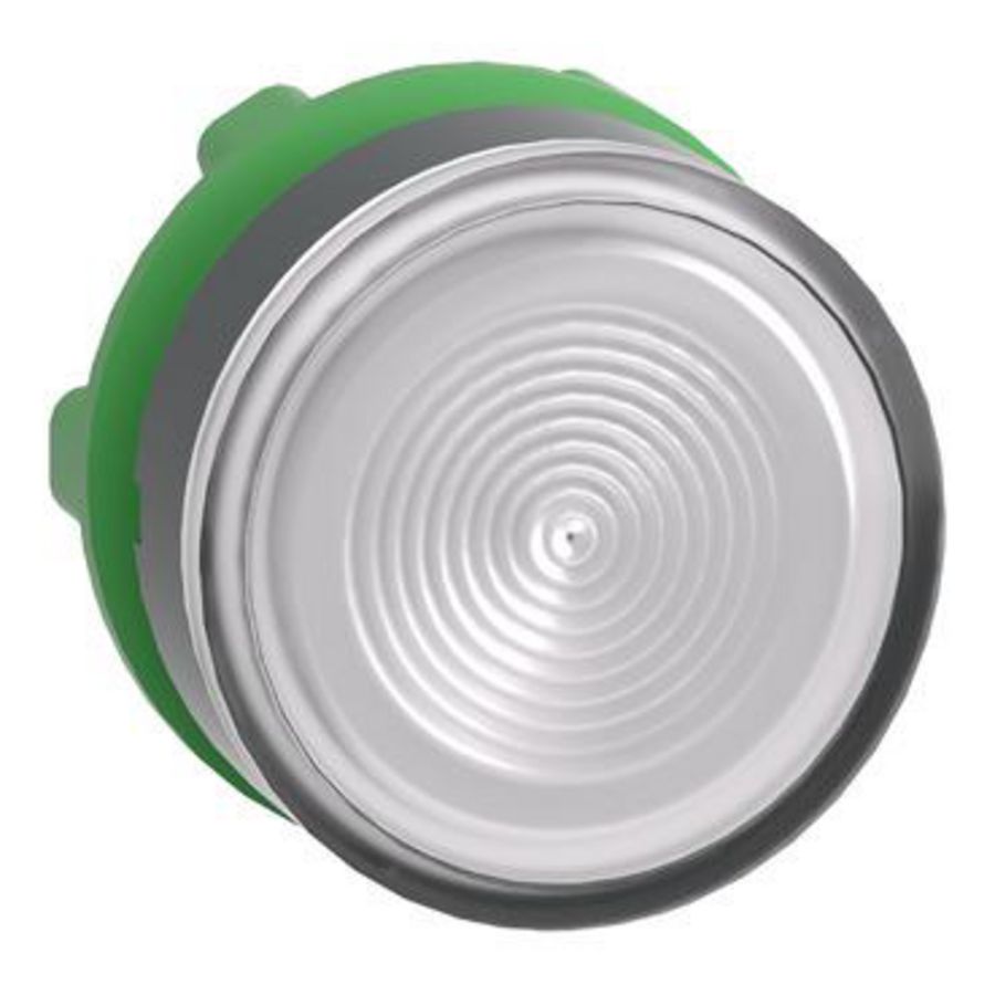 Kop drukknop Verlicht Verzonken Ø22mm Wit Harmony XB5