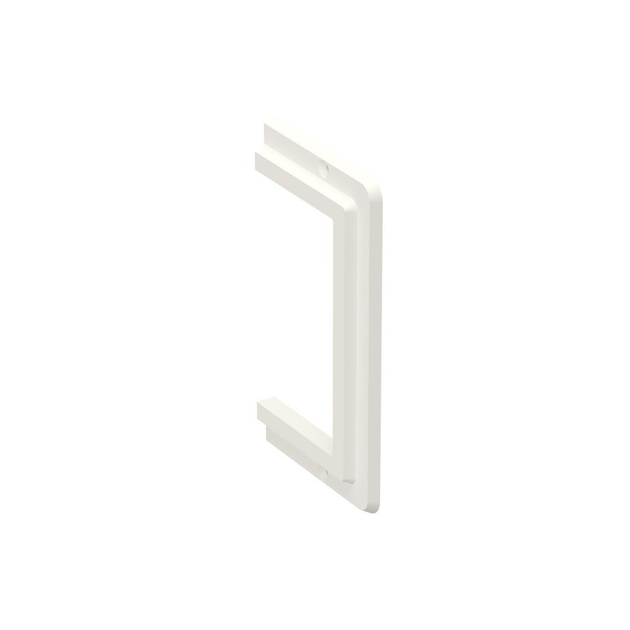 Flensplaat 120mm WGS-R120/65 PVC wit RAL9010