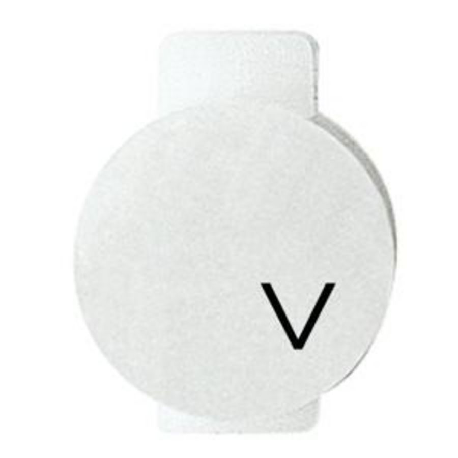 LENS+VERLICHT SYMBOOL VOOR BEDIENINGSAPPARATEN-OMLAAG VVE=20