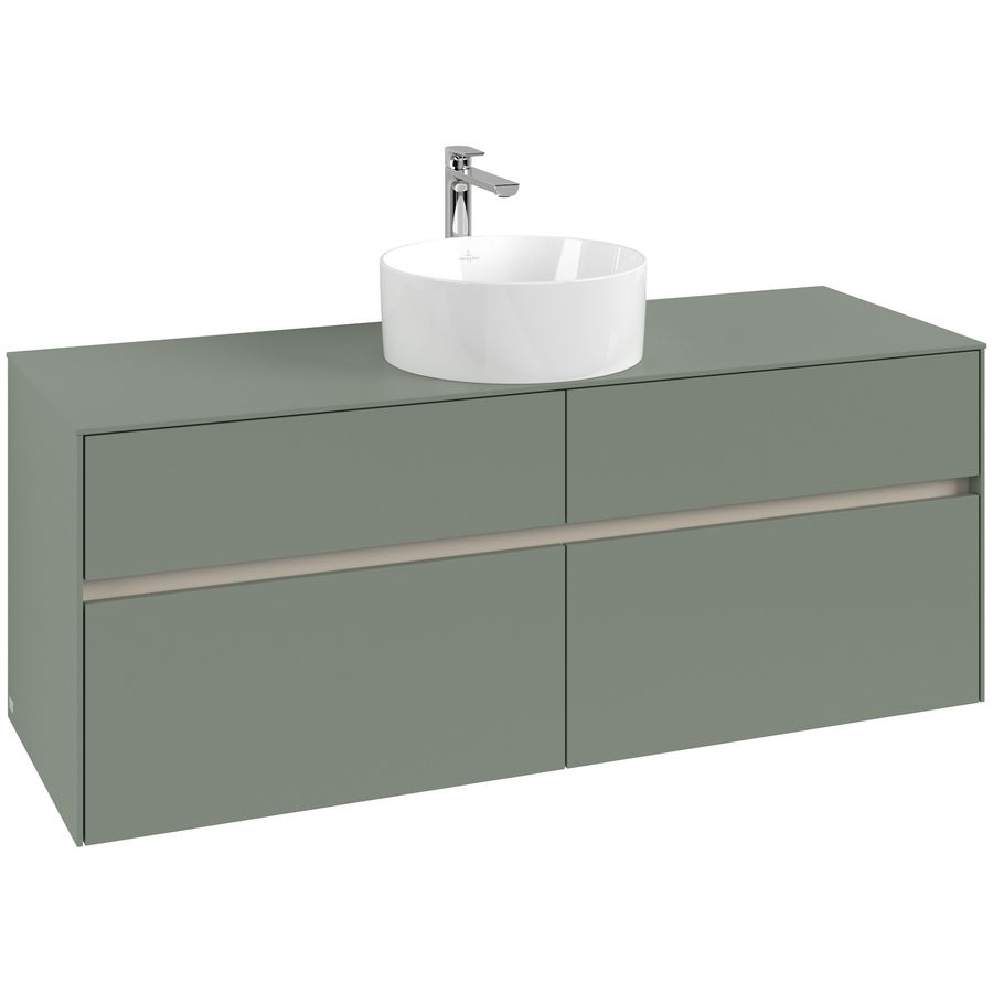 Wastafelonderkast Collaro 1400x548x500mm Soft Green C04500AF