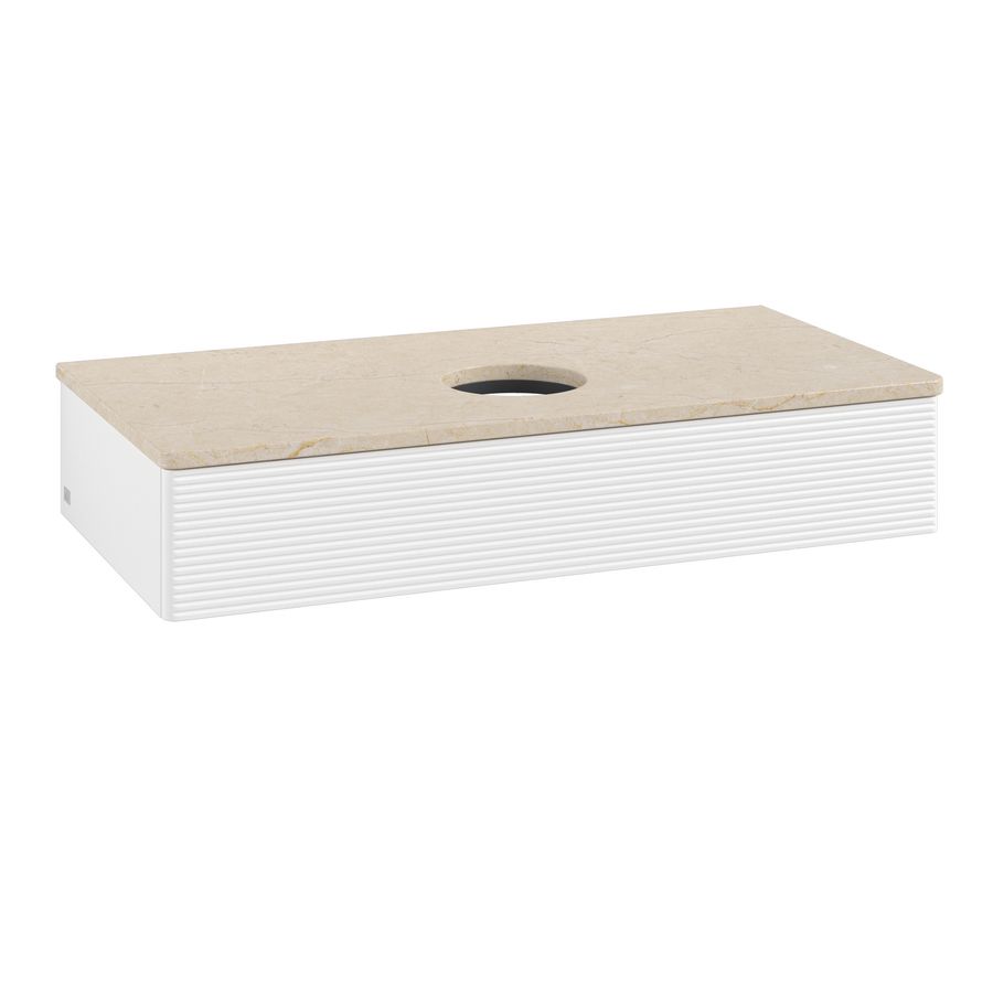Wastafelonderkast Antao 1000x190x500mm White Matt Lacquer K09113MT