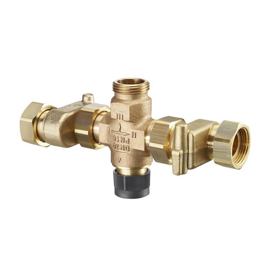 Regufloor 3-weg verdeelkraan incl. S-koppelingen voor Regufloor