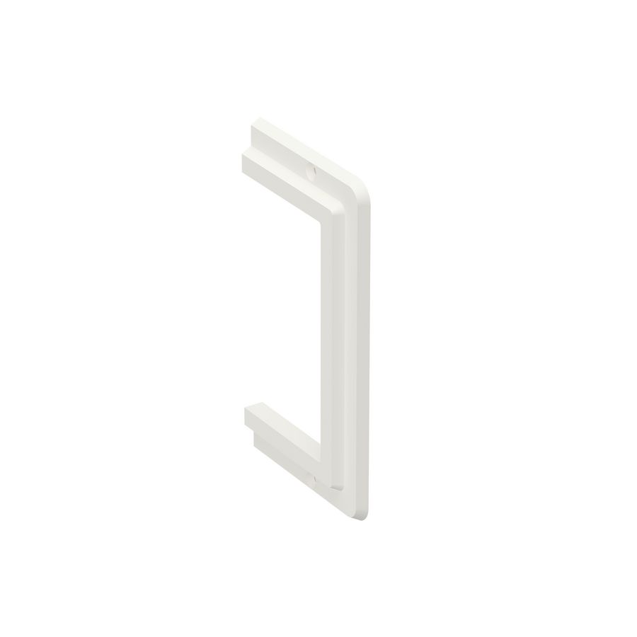 Flensplaat 170mm WGS-R170/65 PVC wit RAL9010