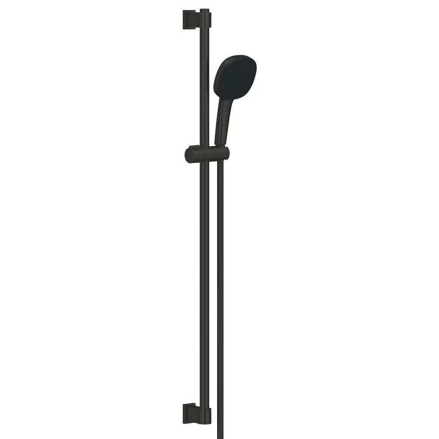 Vitalio Comfort 110 glijstangset 2 straalsoorten 900mm matte black (mat zwart)
