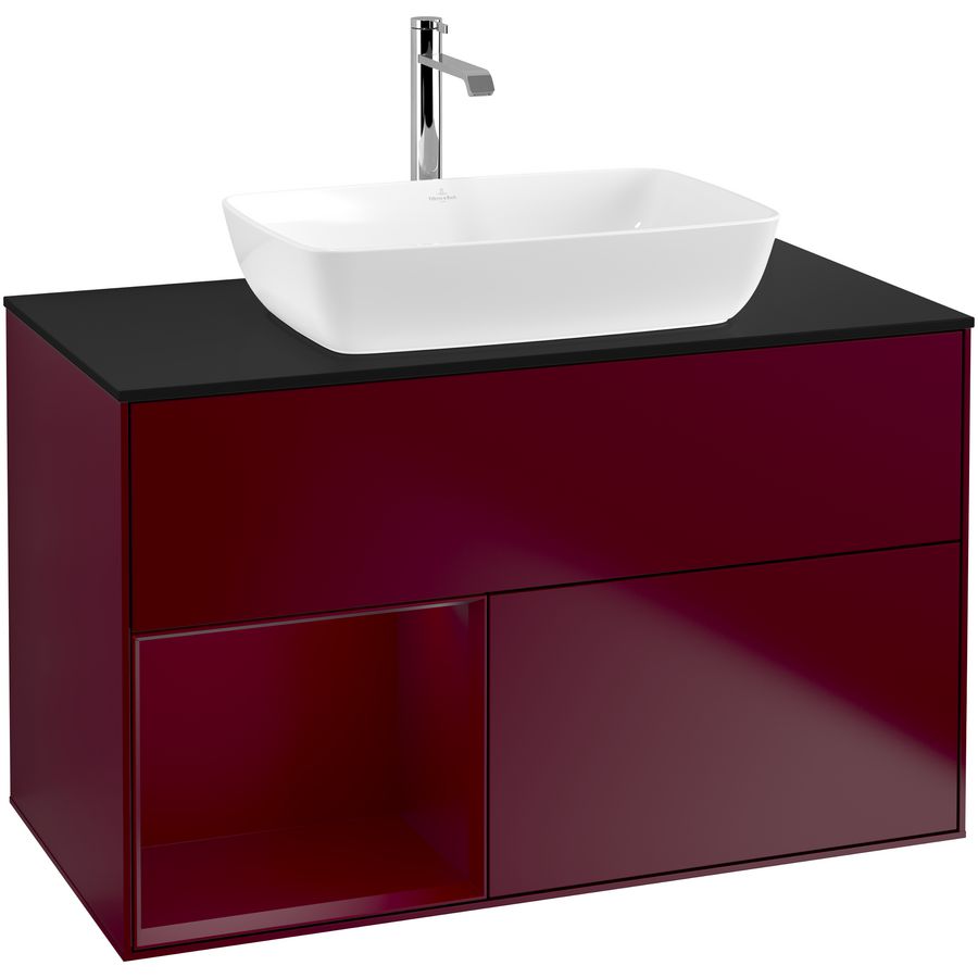 Wastafelonderkast Finion 1000x603x501mm Peony Matt Lacquer G772HBHB