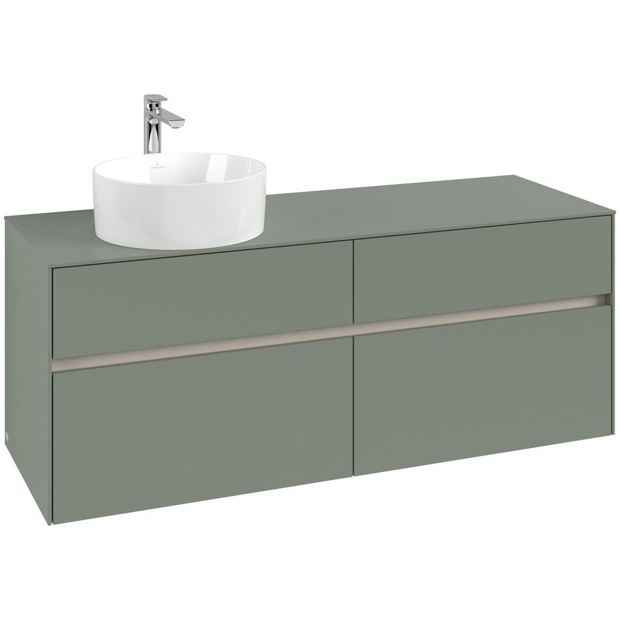 Wastafelonderkast Collaro 1400x548x500mm Soft Green C046B0AF