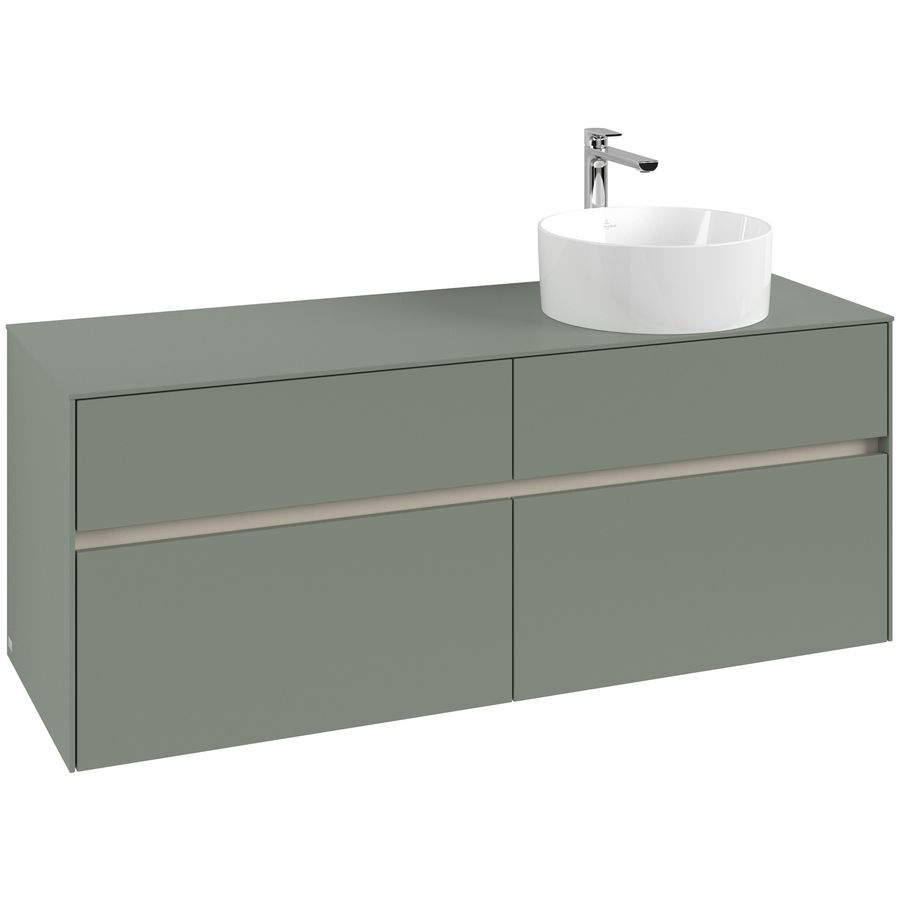 Wastafelonderkast Collaro 1400x548x500mm Soft Green C04700AF