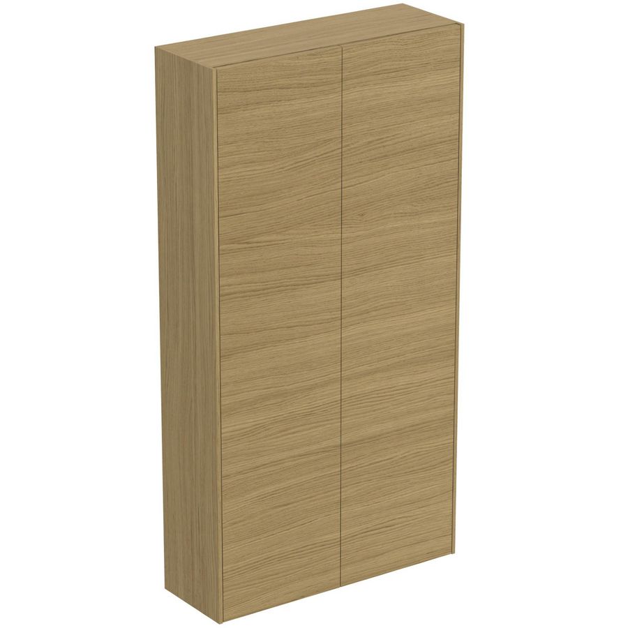 Conca kolomkast dubbel halfhoog 72x25x140cm 2 deuren light oak