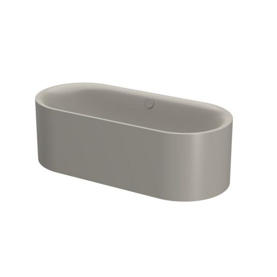 Bad BetteLux Oval Silhouette 1800×800mm Stone
