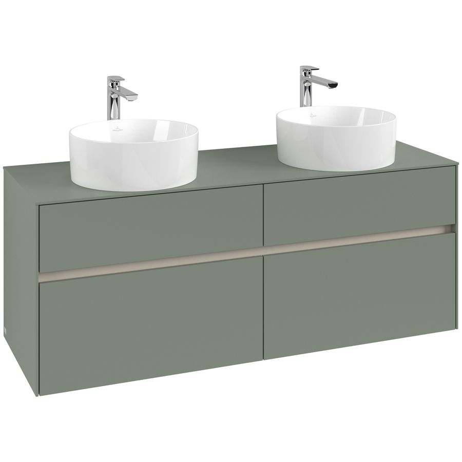 Wastafelonderkast Collaro 1400x548x500mm Soft Green C04800AF