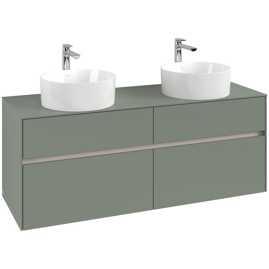 Wastafelonderkast Collaro 1400x548x500mm Soft Green C048B0AF