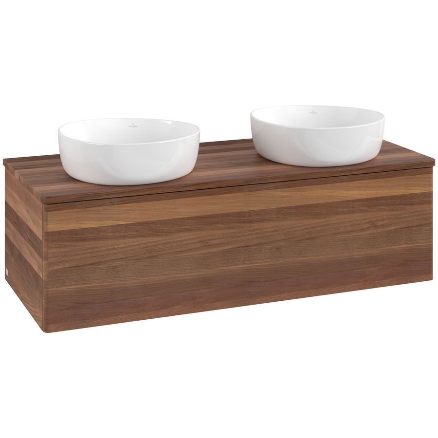 Wastafelonderkast Antao 1200x360x500mm Warm Walnut K35012HM