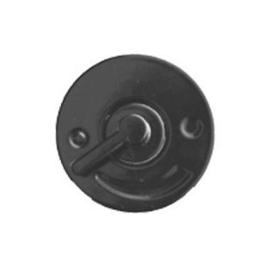 Draaiknop rond zwart