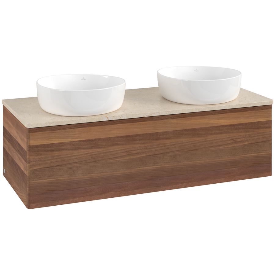 Wastafelonderkast Antao 1200x360x500mm Warm Walnut K35013HM