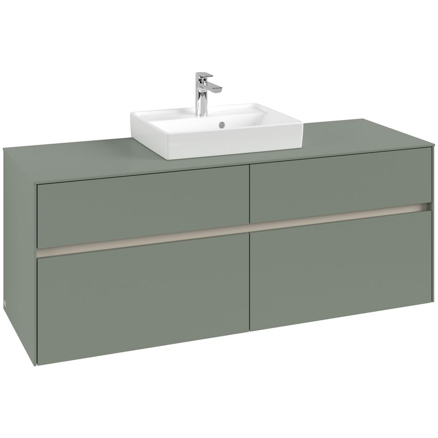 Wastafelonderkast Collaro 1400x548x500mm Soft Green C073B0AF