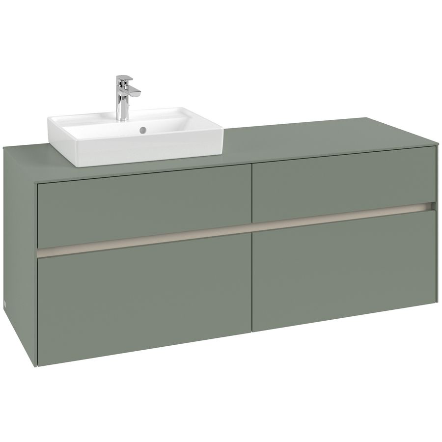 Wastafelonderkast Collaro 1400x548x500mm Soft Green C07400AF