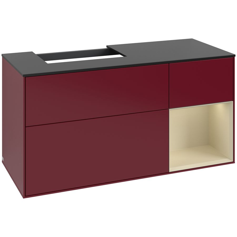 Wastafelonderkast Finion 1200x603x501mm Peony Matt Lacquer F152HJHB