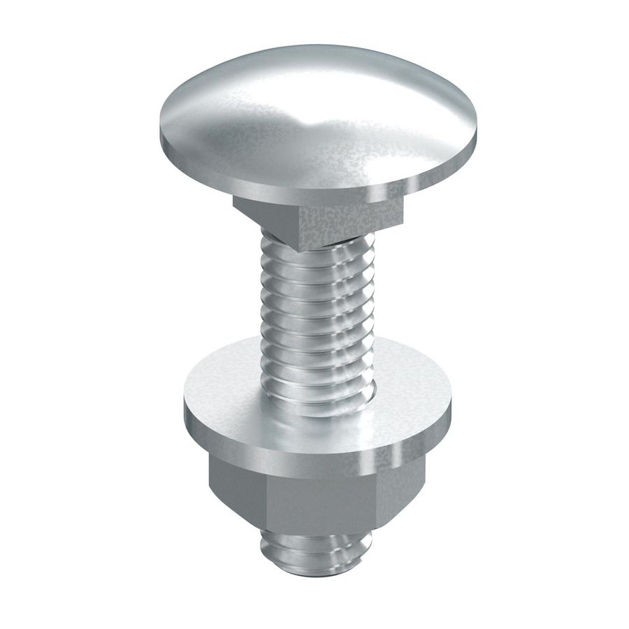 Zeskantbout B13 bout en moer M6X25 rvs 316 VVE=50