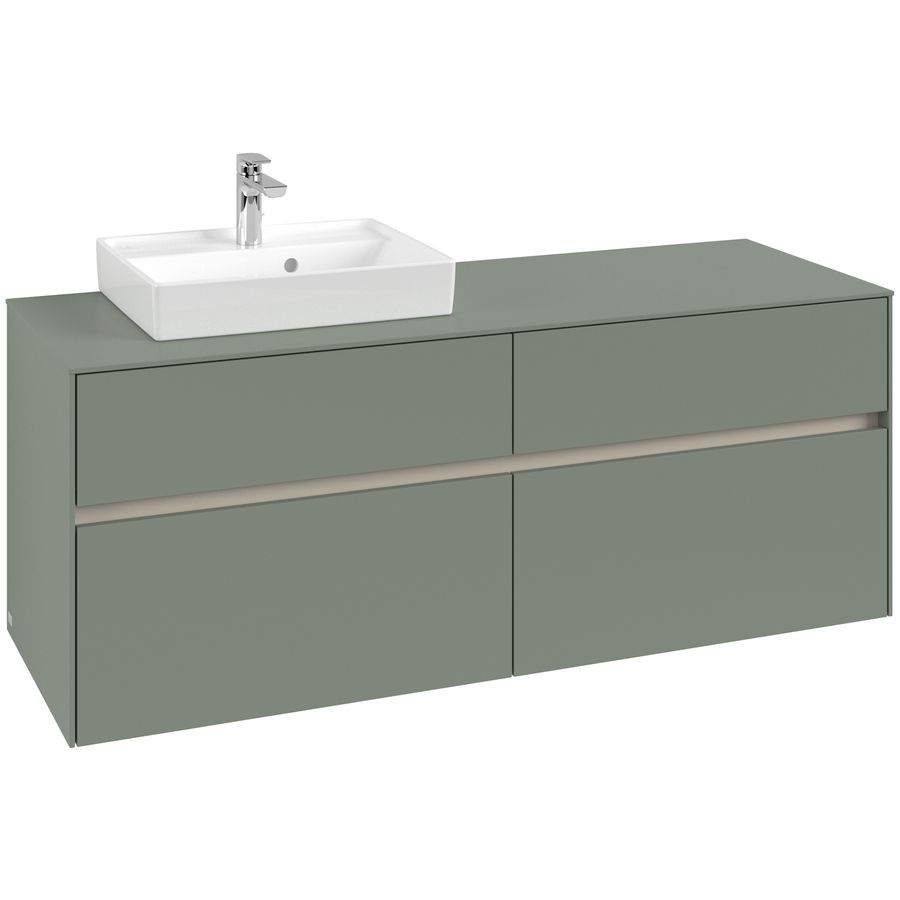 Wastafelonderkast Collaro 1400x548x500mm Soft Green C074B0AF